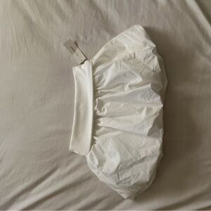 White mini bubble skirt